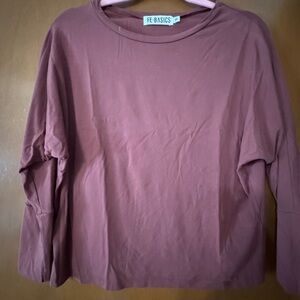 Fighting Eel Mauve Long Sleeve Top